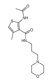2-acetylamino-4-methyl-thiophene-3-carboxylic acid 3-morpholin-4-yl-propylamide Structure