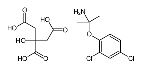 2-(2,4-dichlorophenoxy)propan-2-amine,2-hydroxypropane-1,2,3-tricarboxylic acid Structure