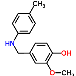 2-METHOXY-4-([(4-METHYLPHENYL)AMINO]METHYL)PHENOL structure