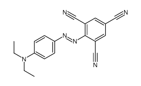 2-[[4-(diethylamino)phenyl]diazenyl]benzene-1,3,5-tricarbonitrile Structure