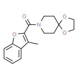 1,4-Dioxa-8-azaspiro[4.5]decane,8-[(3-methyl-2-benzofuranyl)carbonyl]-(9CI) Structure
