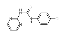 3-(4-chlorophenyl)-1-pyrimidin-2-yl-thiourea结构式