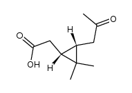 (1R,3S)-(2,2-dimethyl-3-(2-oxopropyl)cyclopropyl)acetic acid Structure