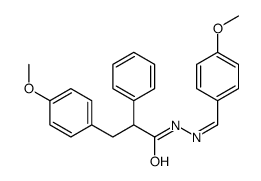 3-(4-methoxyphenyl)-N-[(E)-(4-methoxyphenyl)methylideneamino]-2-phenylpropanamide结构式