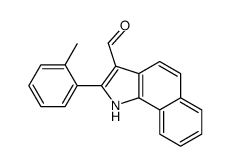 (9ci)-2-(2-甲基苯基)-1H-苯[g]吲哚-3-羧醛结构式
