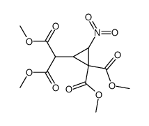 Dimethyl 2-dimethoxycarbonylmethyl-3-nitro-1,1-cyclopropanedicarboxylate结构式