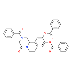 4H-Pyrazino[2,1-a]isoquinolin-4-one,2-benzoyl-9,10-bis(benzoyloxy)-1,2,3,6,7,11b-hexahydro-结构式