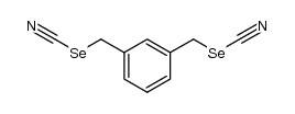 1,3-Phenylenebis(methylene)selenocyanate Structure