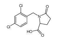 (2S)-1-[(2,4-dichlorophenyl)methyl]-5-oxopyrrolidine-2-carboxylic acid结构式
