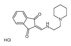 2-[(2-piperidin-1-ylethylamino)methylidene]indene-1,3-dione,hydrochloride Structure