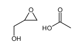 acetic acid,oxiran-2-ylmethanol Structure