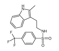 Benzenesulfonamide, N-[2-(2-methyl-1H-indol-3-yl)ethyl]-4-(trifluoromethyl)- (9CI)结构式