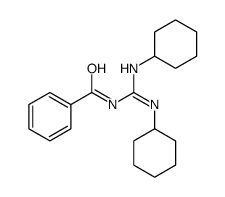 N-(N,N'-dicyclohexylcarbamimidoyl)benzamide结构式