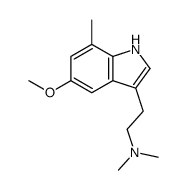 2-(5-methoxy-7-methyl-1H-indol-3-yl)-N,N-dimethylethanamine结构式