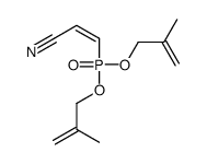 3-[bis(2-methylprop-2-enoxy)phosphoryl]prop-2-enenitrile Structure