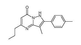 3-methyl-2-(4-methylphenyl)-5-propyl-1H-pyrazolo[1,5-a]pyrimidin-7-one Structure