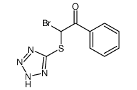 2-bromo-1-phenyl-2-(2H-tetrazol-5-ylsulfanyl)ethanone结构式