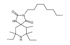 7,9-diethyl-6,7,9-trimethyl-3-octyl-1,3,8-triaza-spiro[4.5]decane-2,4-dione Structure