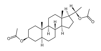 ALLOPREGNAN-3beta,20alpha-DIOL DIACETATE结构式