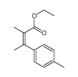 ethyl 2-methyl-3-(4-methylphenyl)but-2-enoate结构式