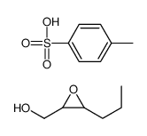 4-methylbenzenesulfonic acid,(3-propyloxiran-2-yl)methanol Structure