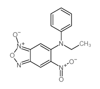 2,1,3-Benzoxadiazol-5-amine,N-ethyl-6-nitro-N-phenyl-, 3-oxide structure