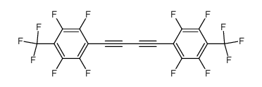 1.4-Bis-(4'-trifluormethyltetrafluorphenyl)butadiin结构式