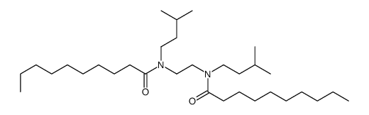 N-[2-[decanoyl(3-methylbutyl)amino]ethyl]-N-(3-methylbutyl)decanamide结构式