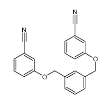 3-[[3-[(3-cyanophenoxy)methyl]phenyl]methoxy]benzonitrile Structure