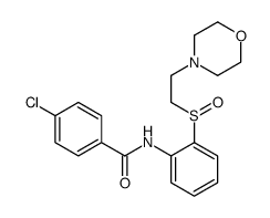 4-chloro-N-[2-(2-morpholin-4-ylethylsulfinyl)phenyl]benzamide Structure