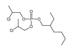 bis(2-chloropropyl) 2-ethylhexyl phosphate结构式