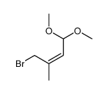 4-bromo-1,1-dimethoxy-3-methylbut-2-ene结构式