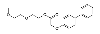 2-(2-methoxyethoxy)ethyl 2-(4-phenylphenoxy)acetate结构式