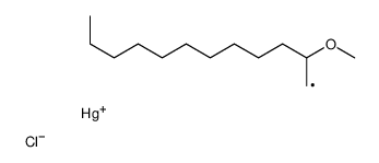 chloro(2-methoxydodecyl)mercury Structure