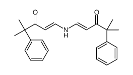 4-methyl-1-[(4-methyl-3-oxo-4-phenylpent-1-enyl)amino]-4-phenylpent-1-en-3-one Structure