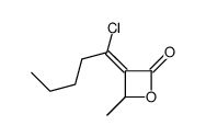 3-(1-chloropentylidene)-4-methyloxetan-2-one Structure