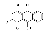 2,4-dichloro-9-sulfanylanthracene-1,10-dione结构式