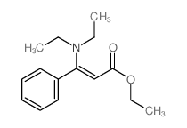 2-Propenoicacid, 3-(diethylamino)-3-phenyl-, ethyl ester Structure