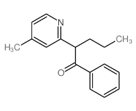 1-Pentanone,2-(4-methyl-2-pyridinyl)-1-phenyl-结构式