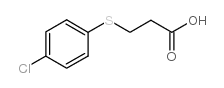 Propanoic acid,3-[(4-chlorophenyl)thio]- Structure