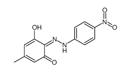 5-hydroxy-3-methyl-6-[(4-nitrophenyl)hydrazinylidene]cyclohexa-2,4-dien-1-one结构式