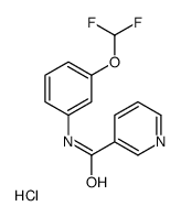 N-[3-(difluoromethoxy)phenyl]pyridine-3-carboxamide,hydrochloride Structure