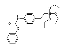 phenyl N-[4-(2-triethoxysilylethyl)phenyl]carbamate结构式