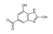 2H-Benzimidazol-2-one, 1,3-dihydro-4-hydroxy-6-nitro- Structure