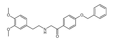 1-(4-Benzyloxy-phenyl)-2-[2-(3,4-dimethoxy-phenyl)-ethylamino]-ethanone结构式