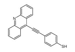 4-(2-acridin-9-ylethynyl)benzenethiol结构式