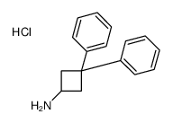(3,3-diphenylcyclobutyl)azanium,chloride结构式