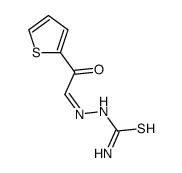 [(2-oxo-2-thiophen-2-ylethylidene)amino]thiourea结构式