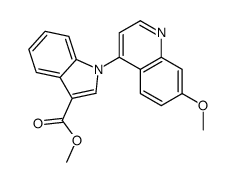 methyl 1-(7-methoxyquinolin-4-yl)indole-3-carboxylate结构式