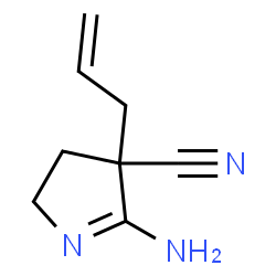 2H-Pyrrole-4-carbonitrile,5-amino-3,4-dihydro-4-(2-propenyl)-(9CI) Structure